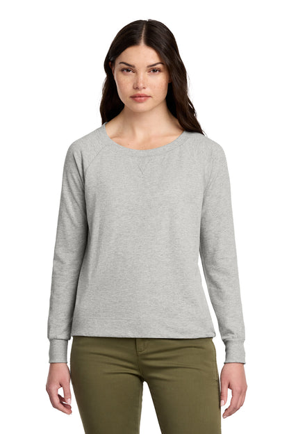 Custom Embroidered District Sweatshirts/Fleece in Light Heather Grey