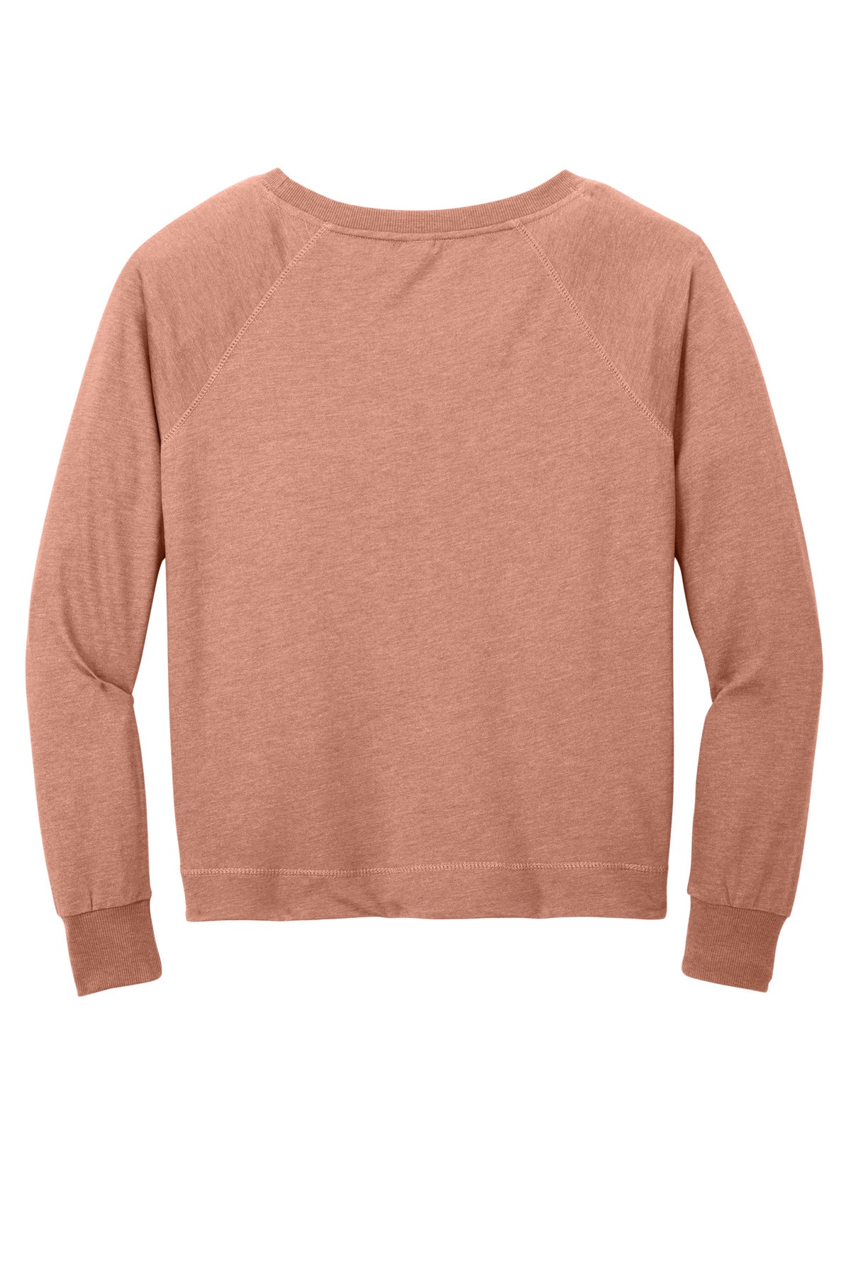 Custom Embroidered District Sweatshirts/Fleece in Nostalgia Rose Heather