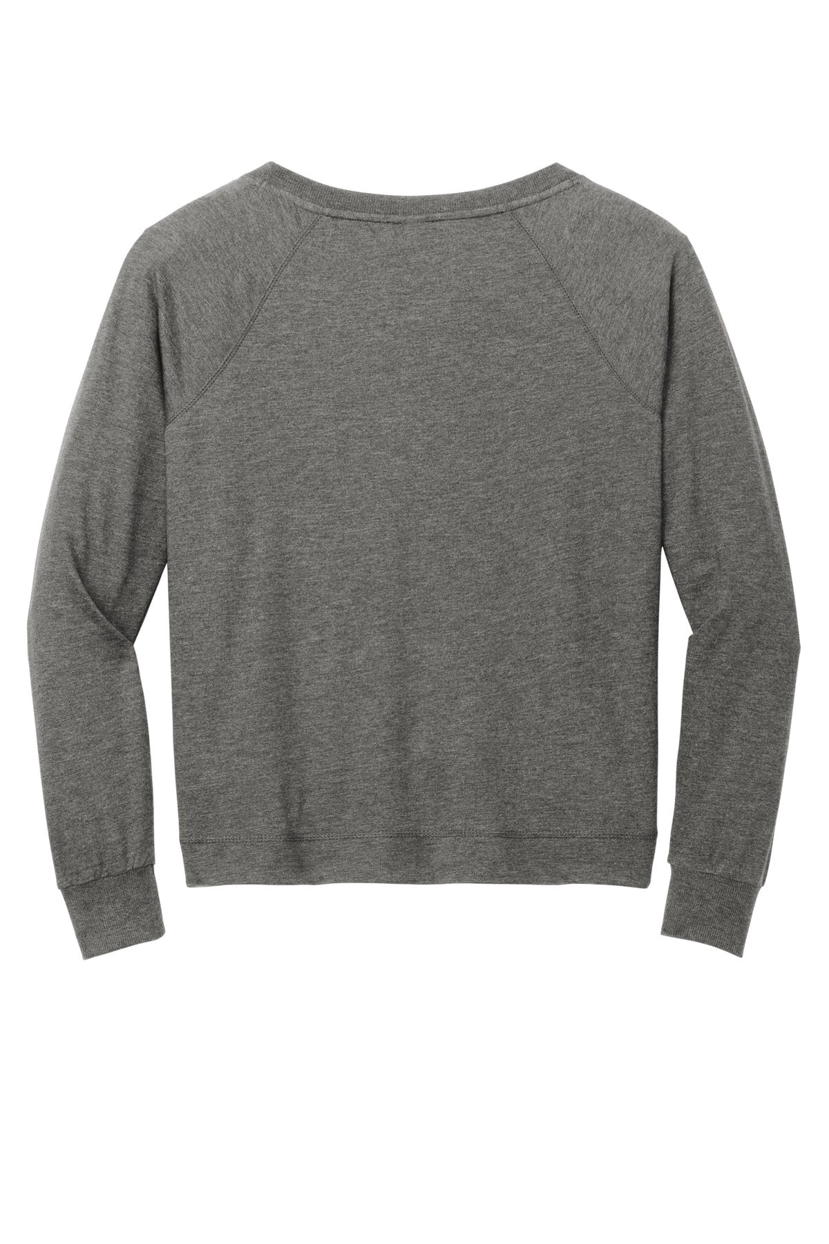 Custom Embroidered District Sweatshirts/Fleece in Washed Coal