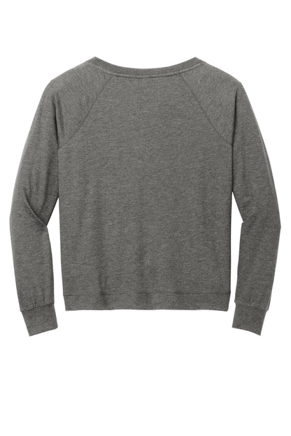 Custom Embroidered District Sweatshirts/Fleece in Washed Coal