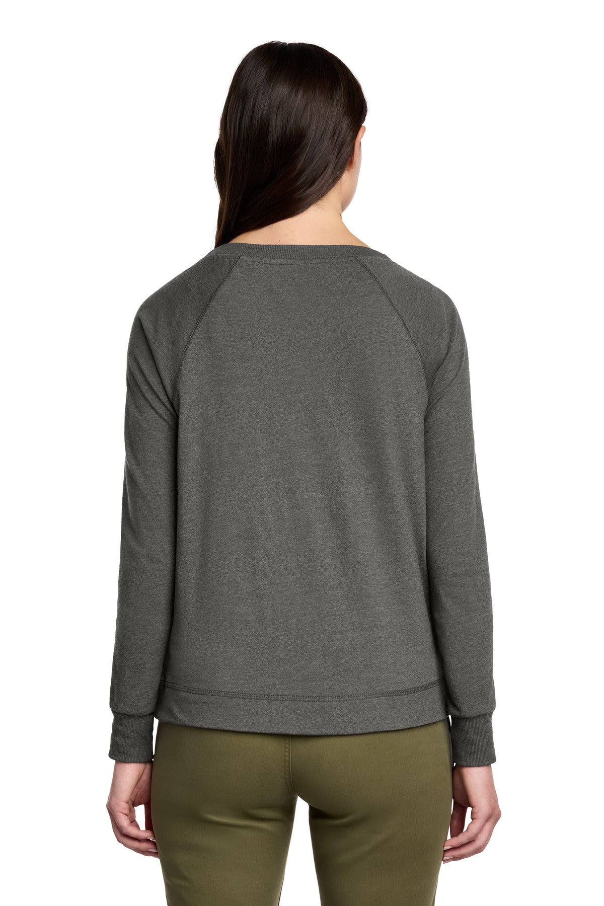 Custom Embroidered District Sweatshirts/Fleece in Washed Coal