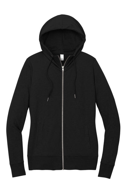 Custom Embroidered District Sweatshirts in Black