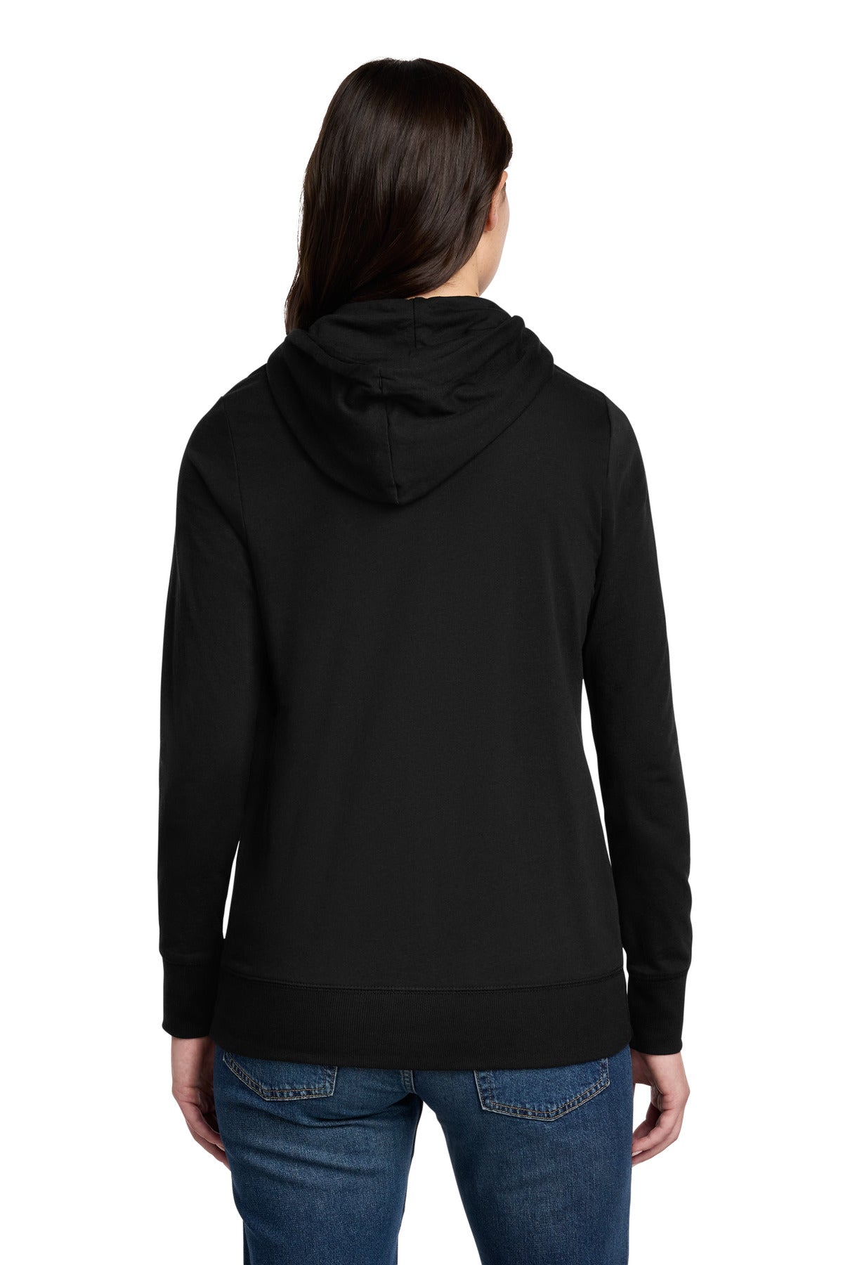 Custom Embroidered District Sweatshirts in Black