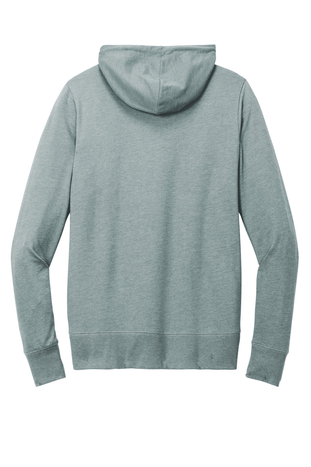 Custom Embroidered District Sweatshirts in Flint Blue Heather