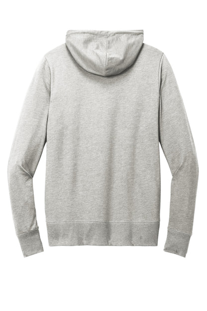Custom Embroidered District Sweatshirts in Light Heather Grey