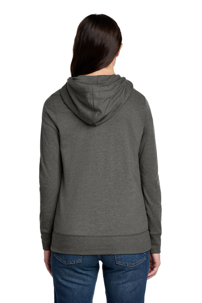 Custom Embroidered District Sweatshirts in Washed Coal