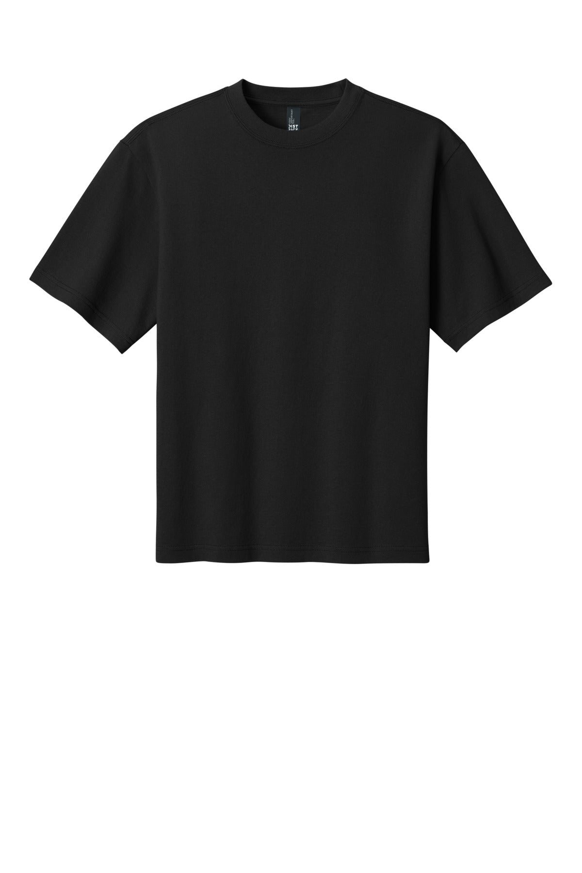 Custom Embroidered District T-Shirts  in Black