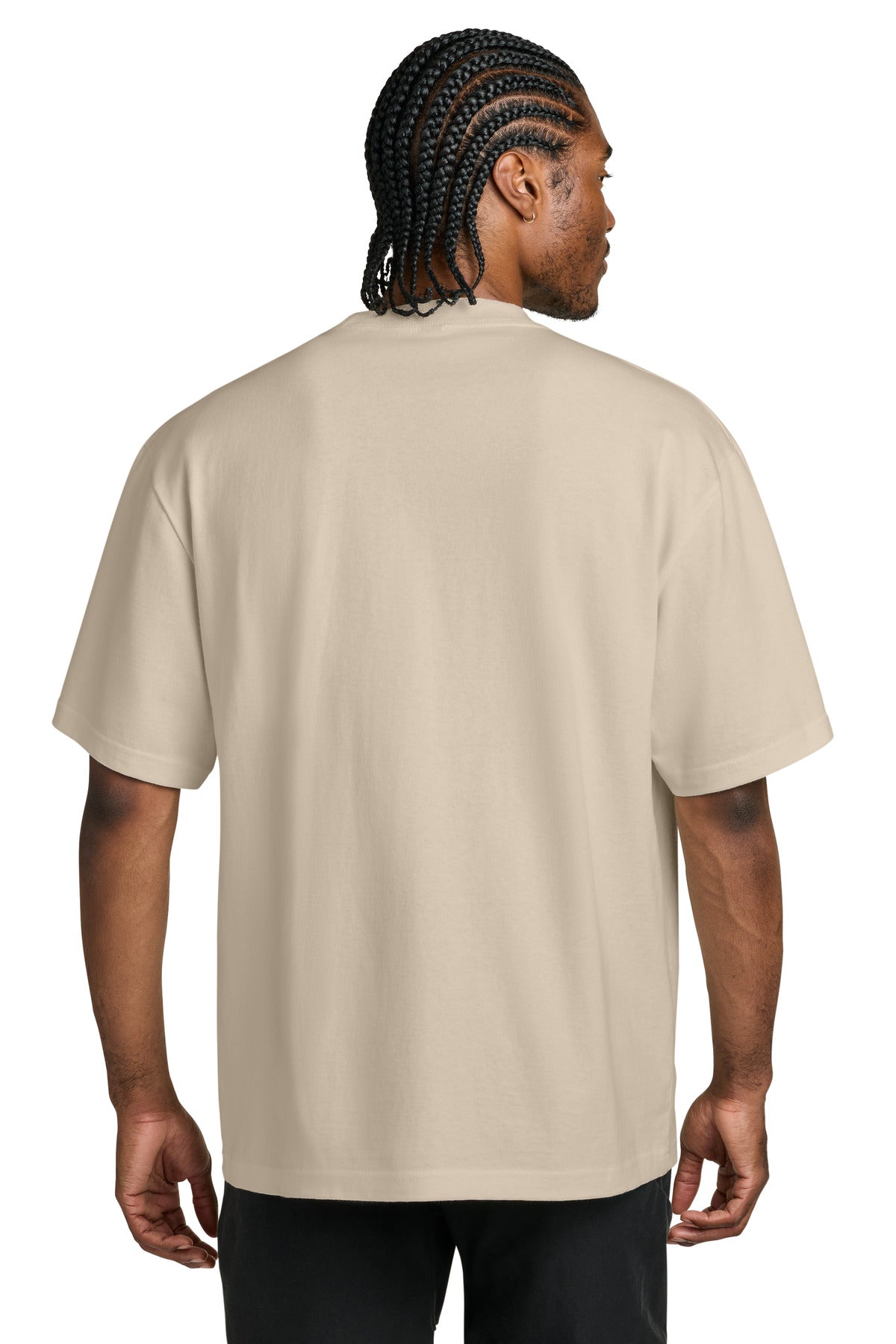 Custom Embroidered District T-Shirts  in Chai
