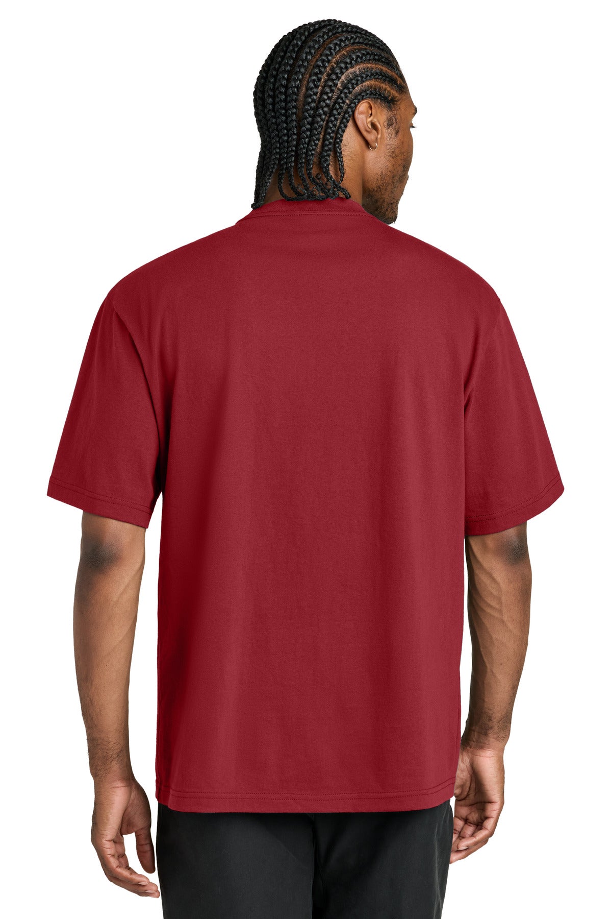 Custom Embroidered District T-Shirts  in Cherrywood