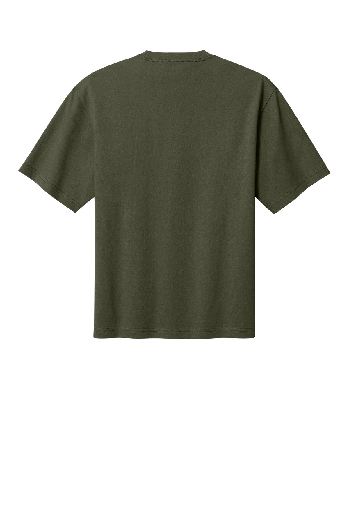 Custom Embroidered District T-Shirts  in Dark Olive
