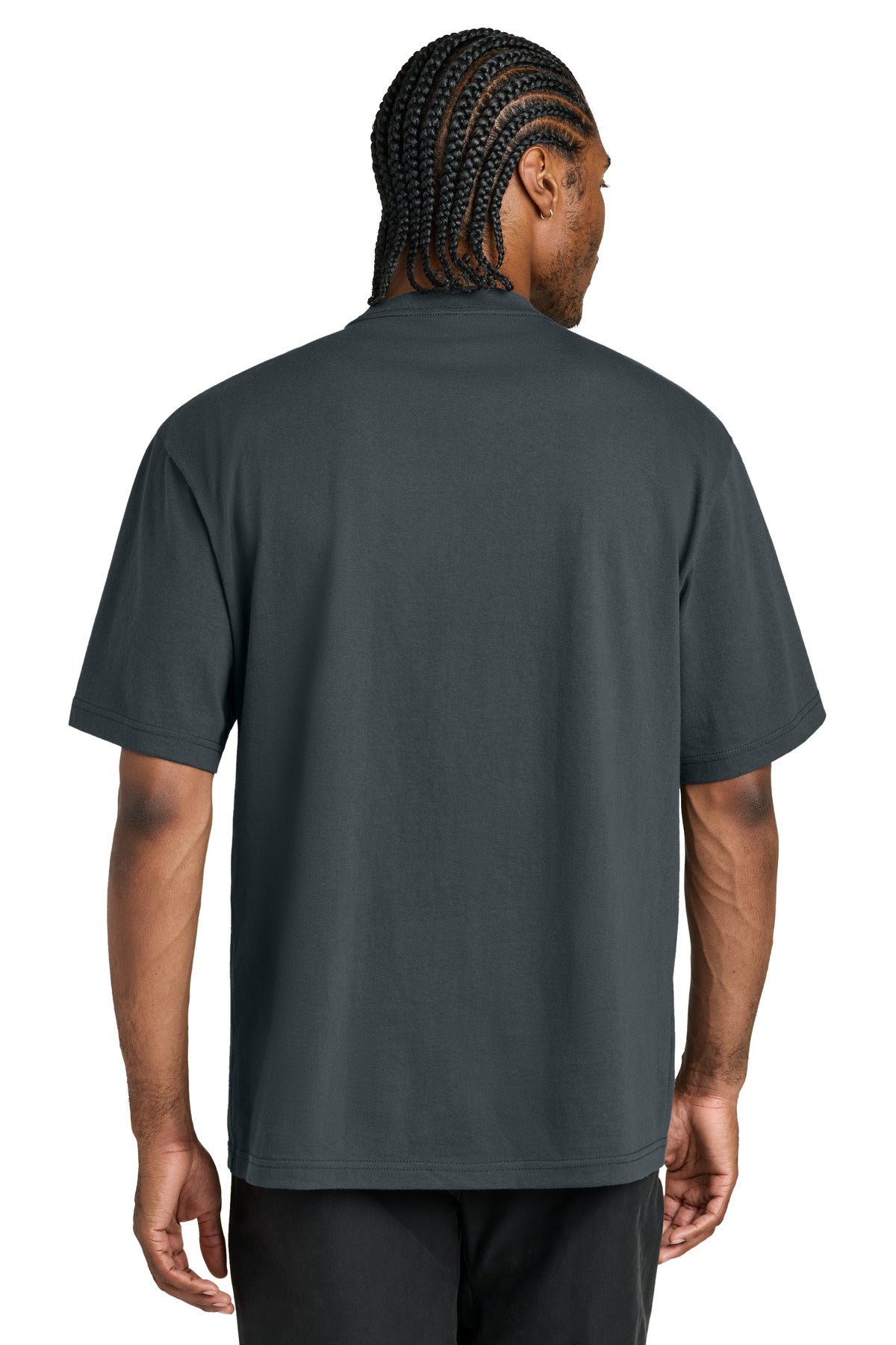 Custom Embroidered District T-Shirts  in Graphite