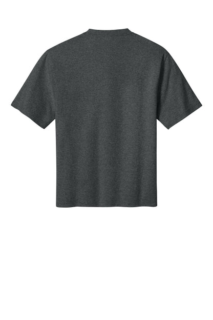Custom Embroidered District T-Shirts  in Heathered Charcoal