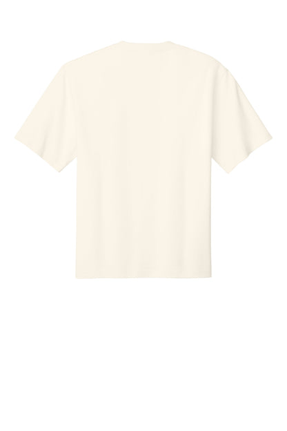 Custom Embroidered District T-Shirts  in Ivory