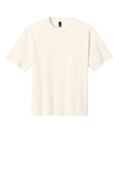 Custom Embroidered District T-Shirts  in Ivory