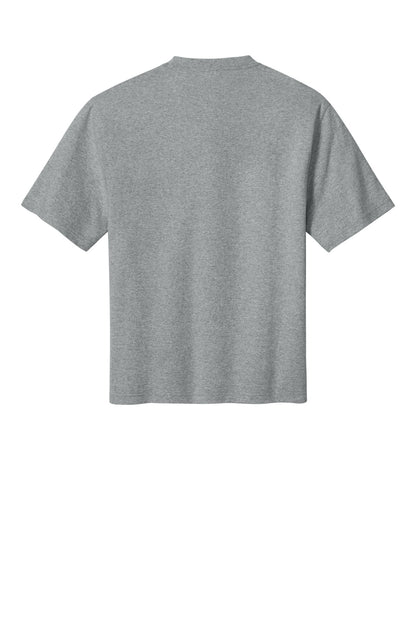 Custom Embroidered District T-Shirts  in Light Heather Grey