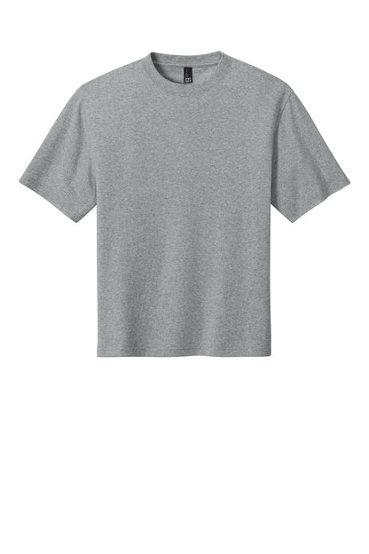 Custom Embroidered District T-Shirts  in Light Heather Grey