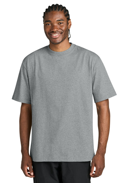 Custom Embroidered District T-Shirts  in Light Heather Grey