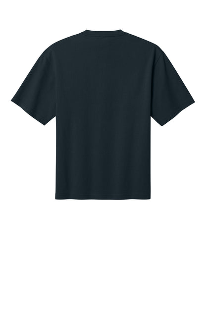 Custom Embroidered District T-Shirts  in Navy Blue
