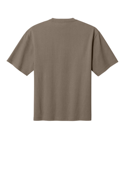 Custom Embroidered District T-Shirts  in Warm Taupe