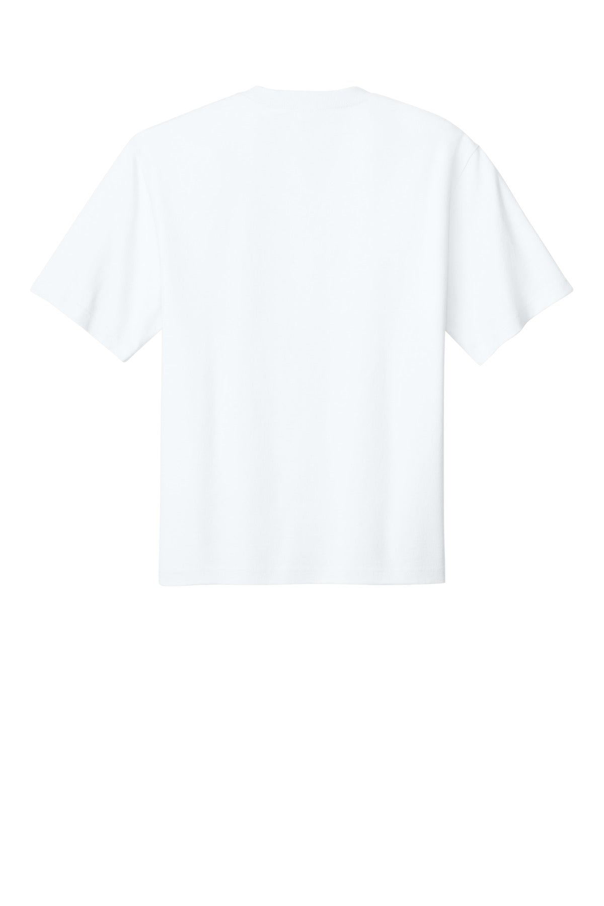 Custom Embroidered District T-Shirts  in White