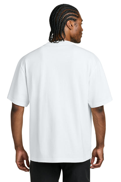 Custom Embroidered District T-Shirts  in White