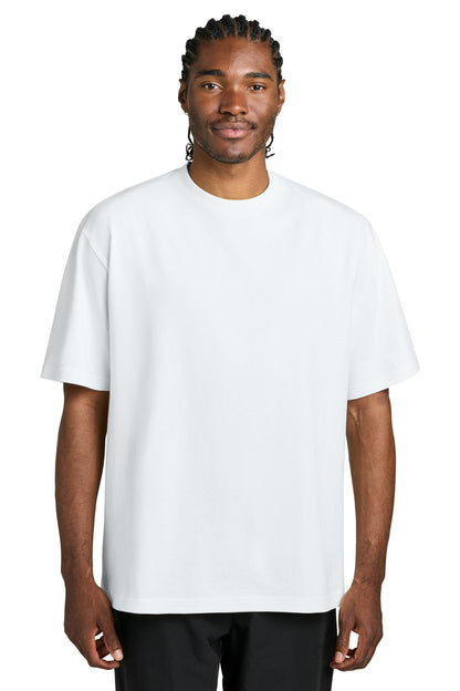 Custom Embroidered District T-Shirts  in White