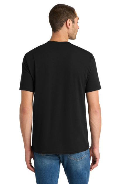 Custom Embroidered District T-Shirts  in Black