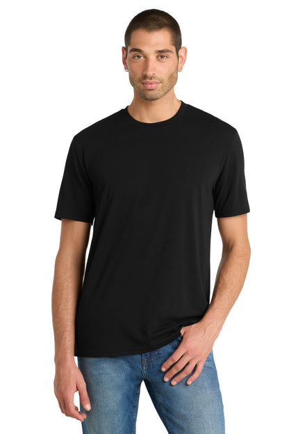 Custom Embroidered District T-Shirts  in Black