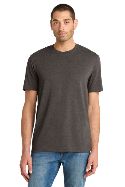 Custom Embroidered District T-Shirts  in Heathered Charcoal