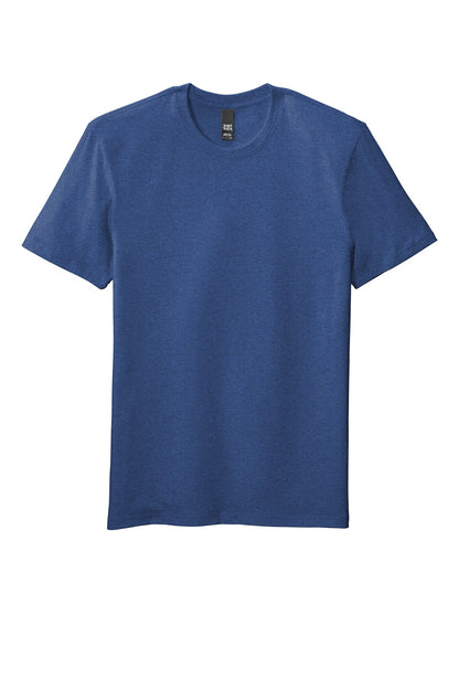 Custom Embroidered District T-Shirts  in Heathered Deep Royal
