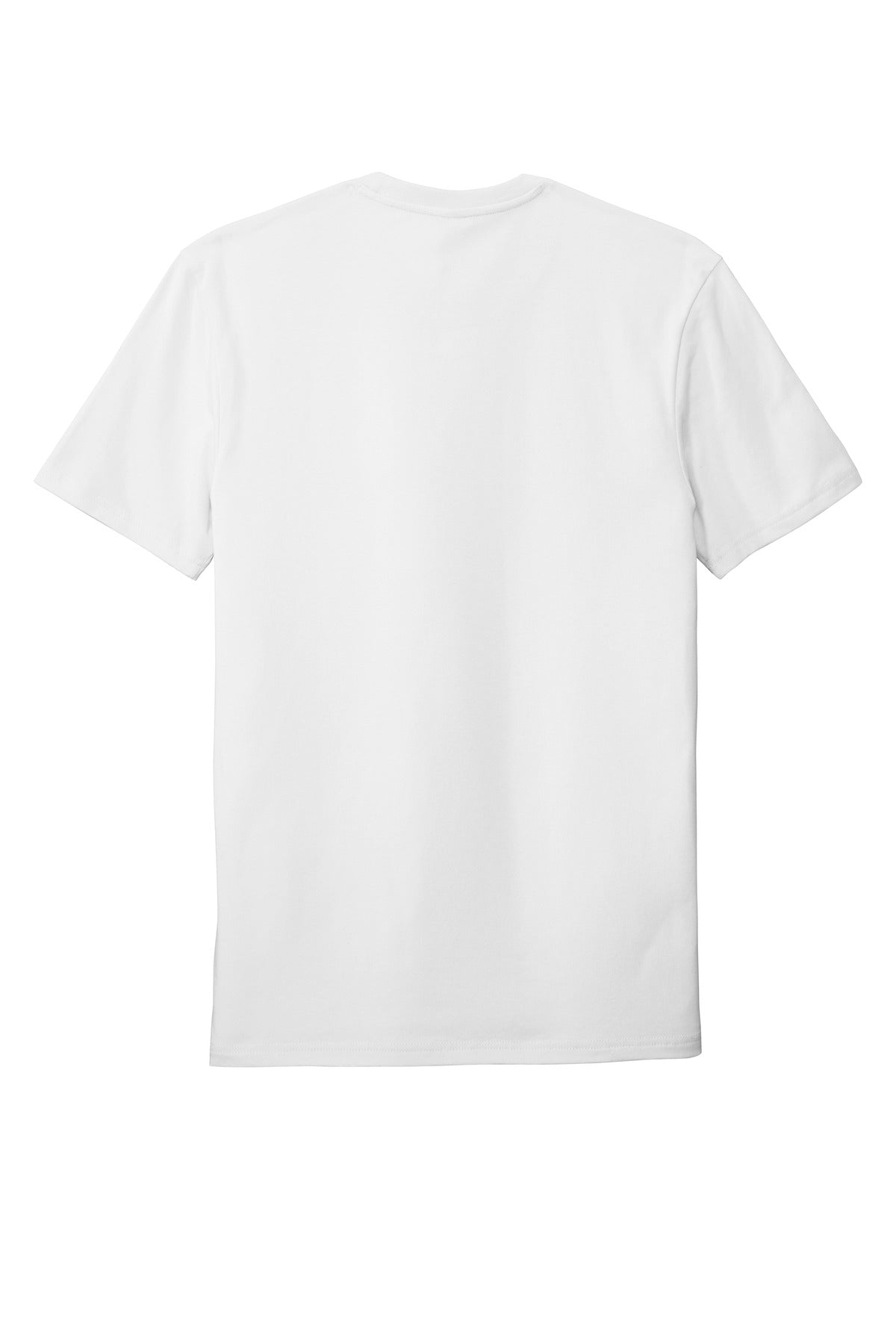 Custom Embroidered District T-Shirts  in White