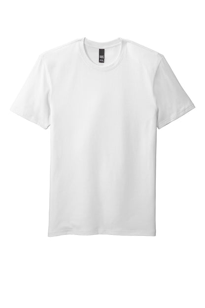 Custom Embroidered District T-Shirts  in White