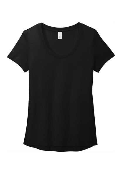 Custom Embroidered District T-Shirts  in Black