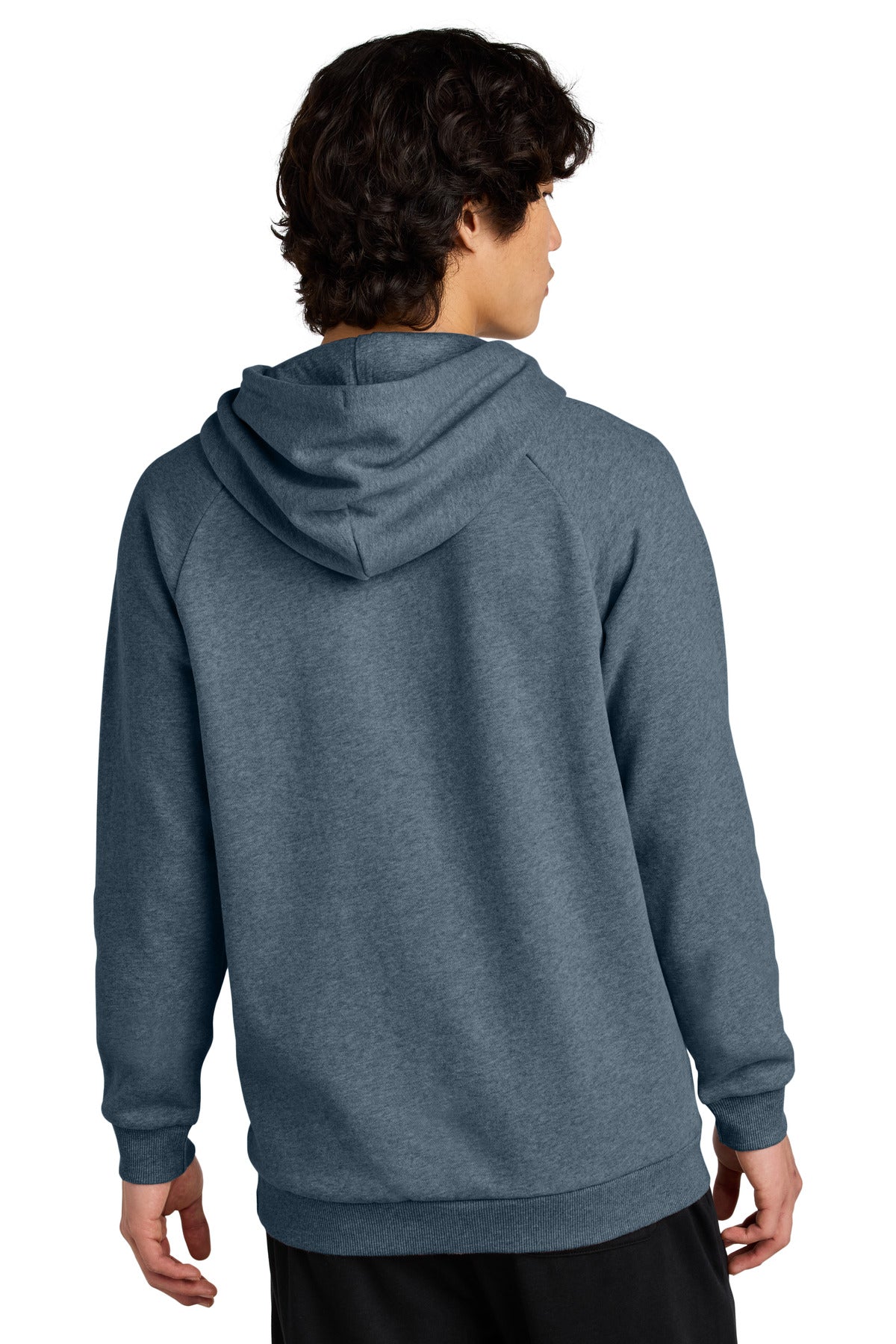 Custom Embroidered District Cloud Fleece Hoodie DT7800,Flint Blue Heather