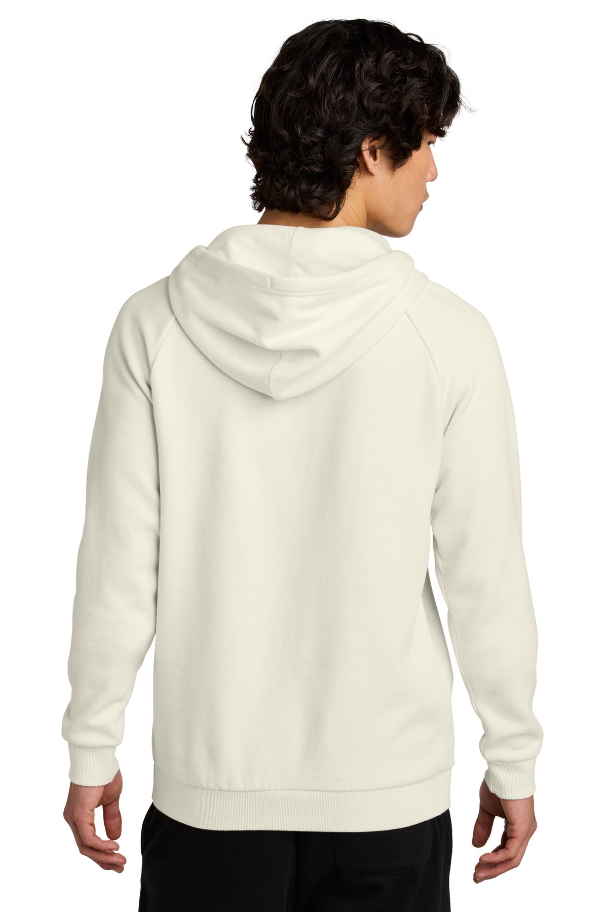 Custom Embroidered District Cloud Fleece Hoodie DT7800,Gardenia
