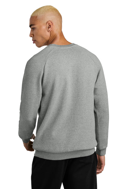Custom Embroidered District Cloud Fleece Crew DT7804,Heathered Steel