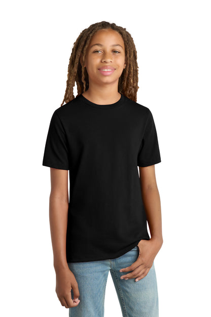 Custom Embroidered District T-Shirts  in Black