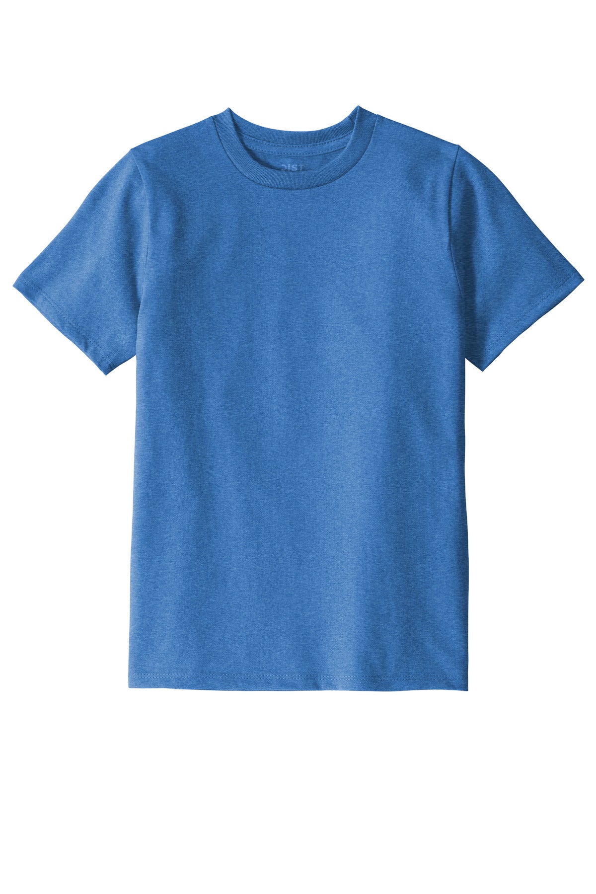 Custom Embroidered District T-Shirts  in Blue Heather