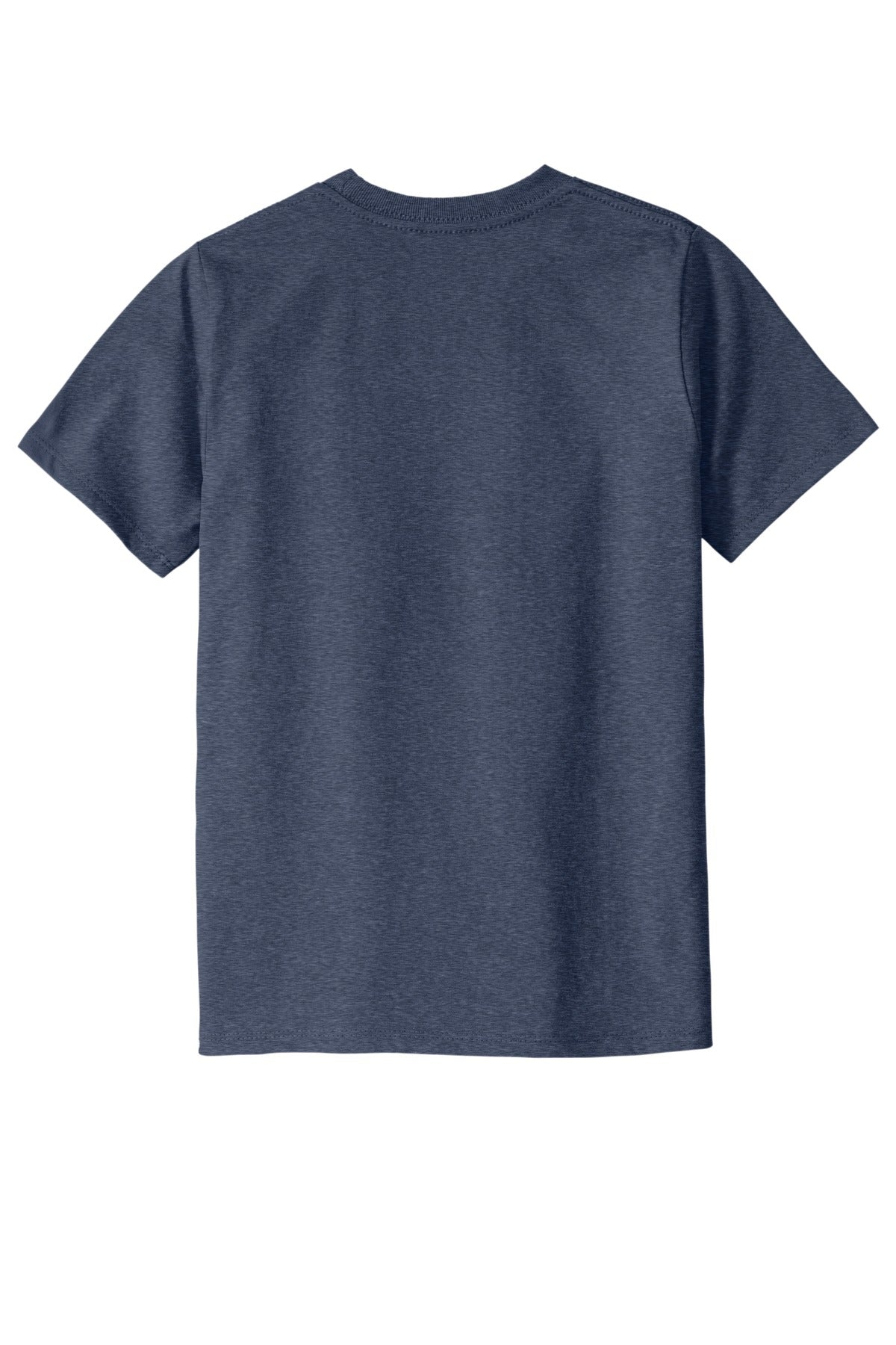 Custom Embroidered District T-Shirts  in Heathered Navy