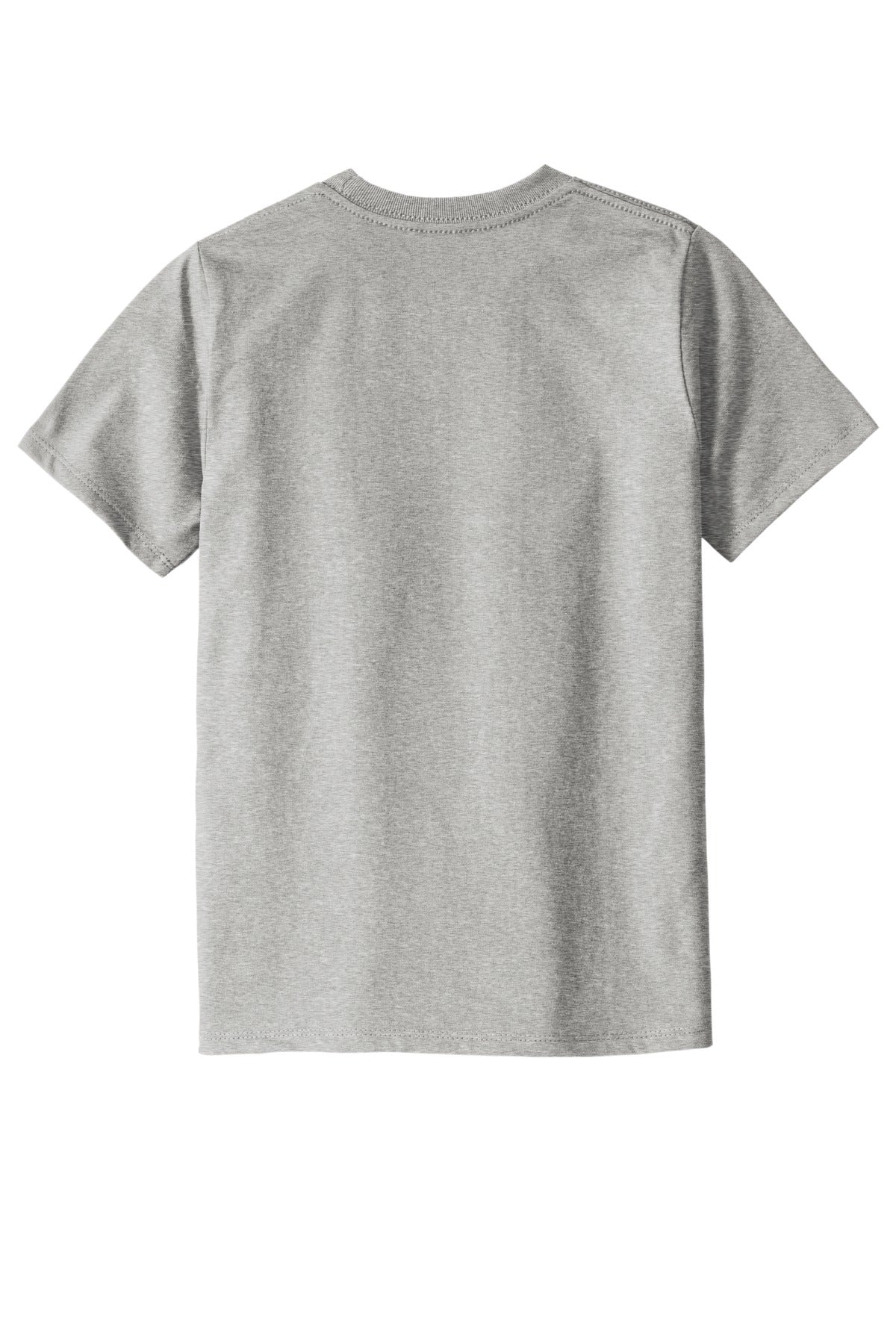 Custom Embroidered District T-Shirts  in Light Heather Grey
