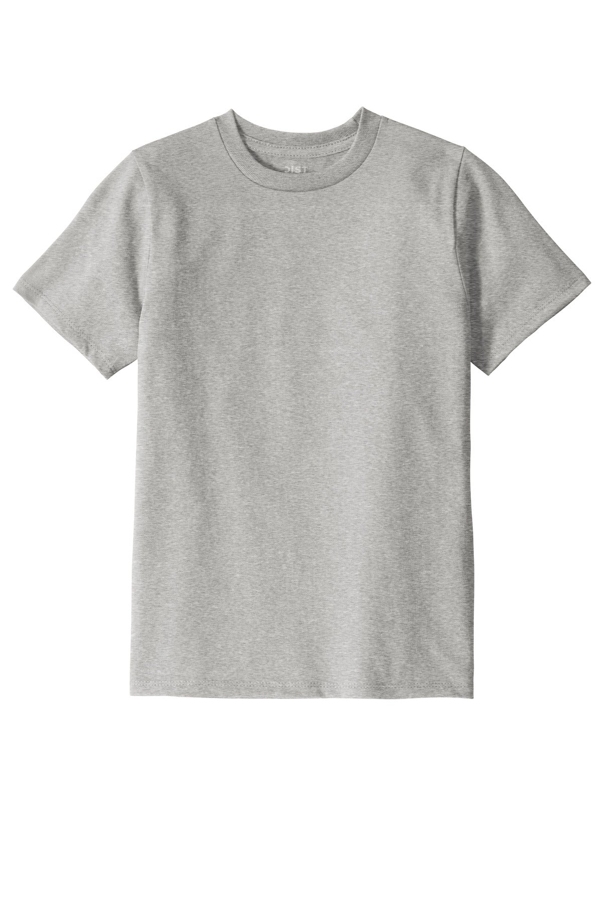 Custom Embroidered District T-Shirts  in Light Heather Grey