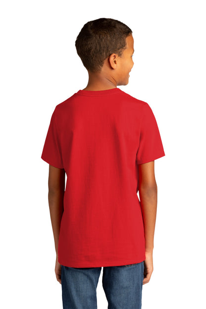 Custom Embroidered District  Youth Re-Tee  DT8000Y,Ruby Red