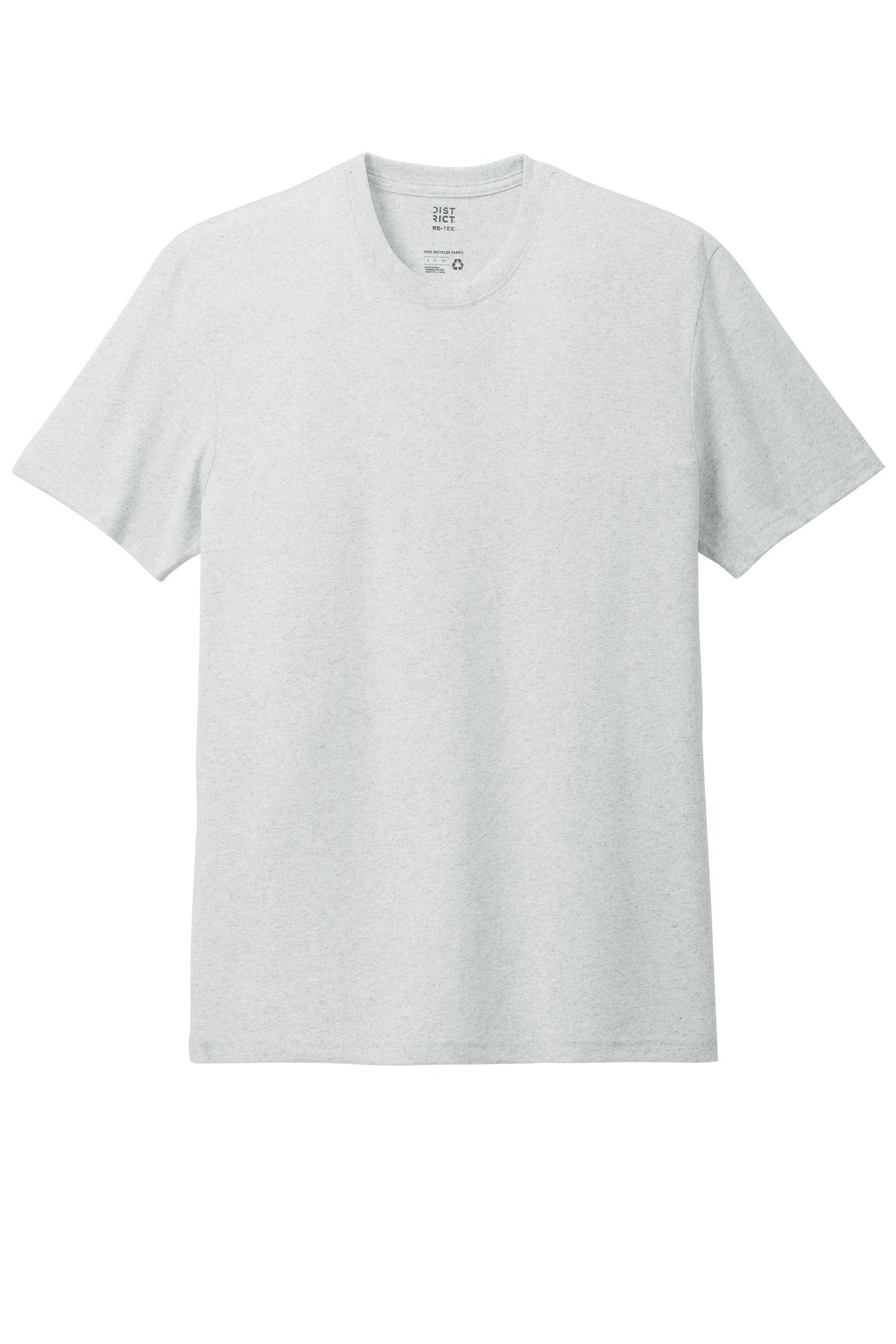 Custom Embroidered District T-Shirts  in Ash
