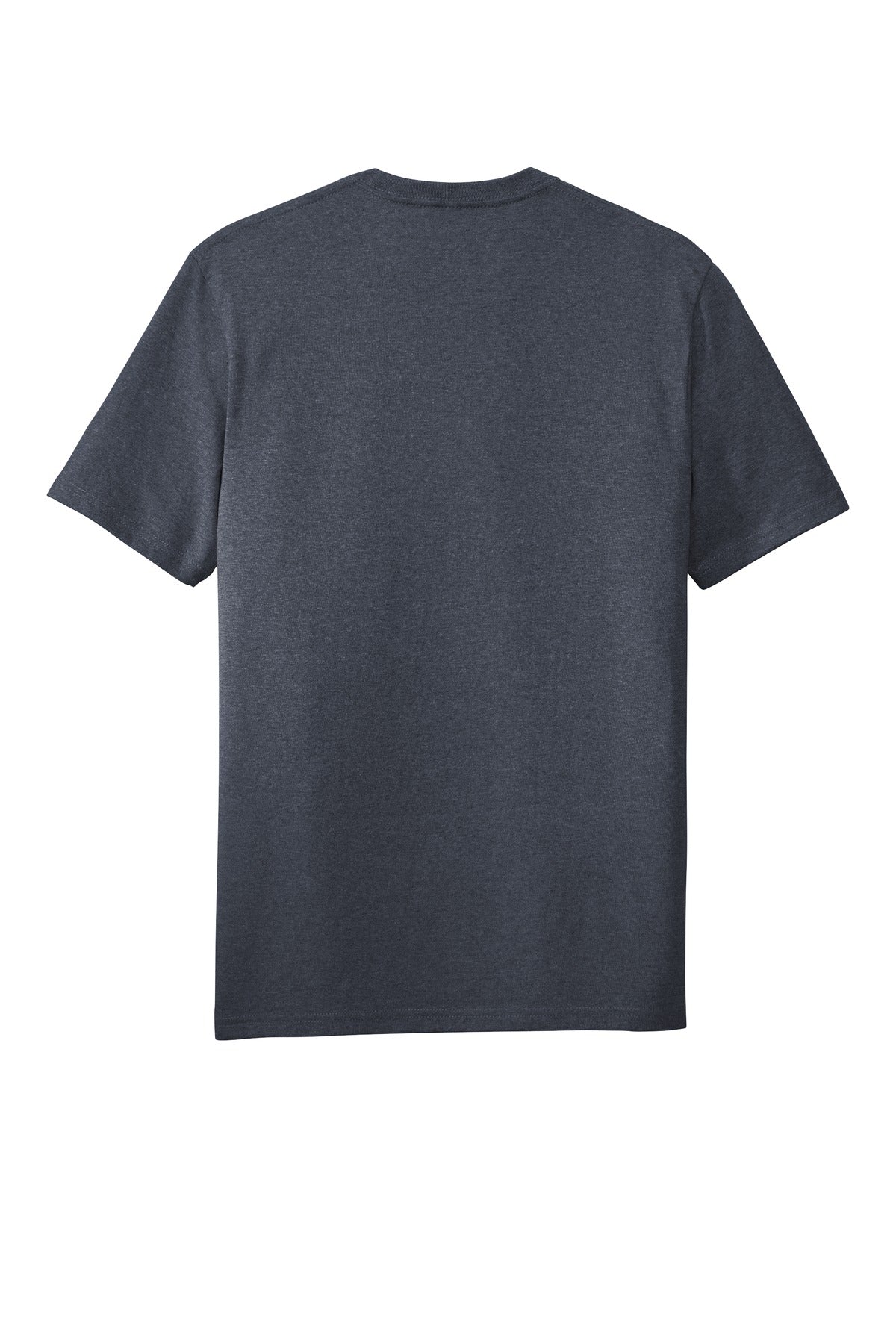 Custom Embroidered District T-Shirts  in Heathered Navy