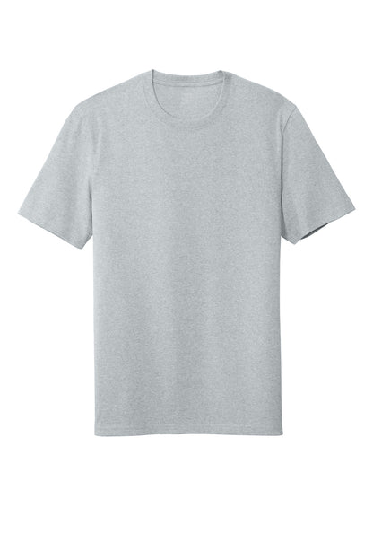 Custom Embroidered District T-Shirts  in Light Heather Grey