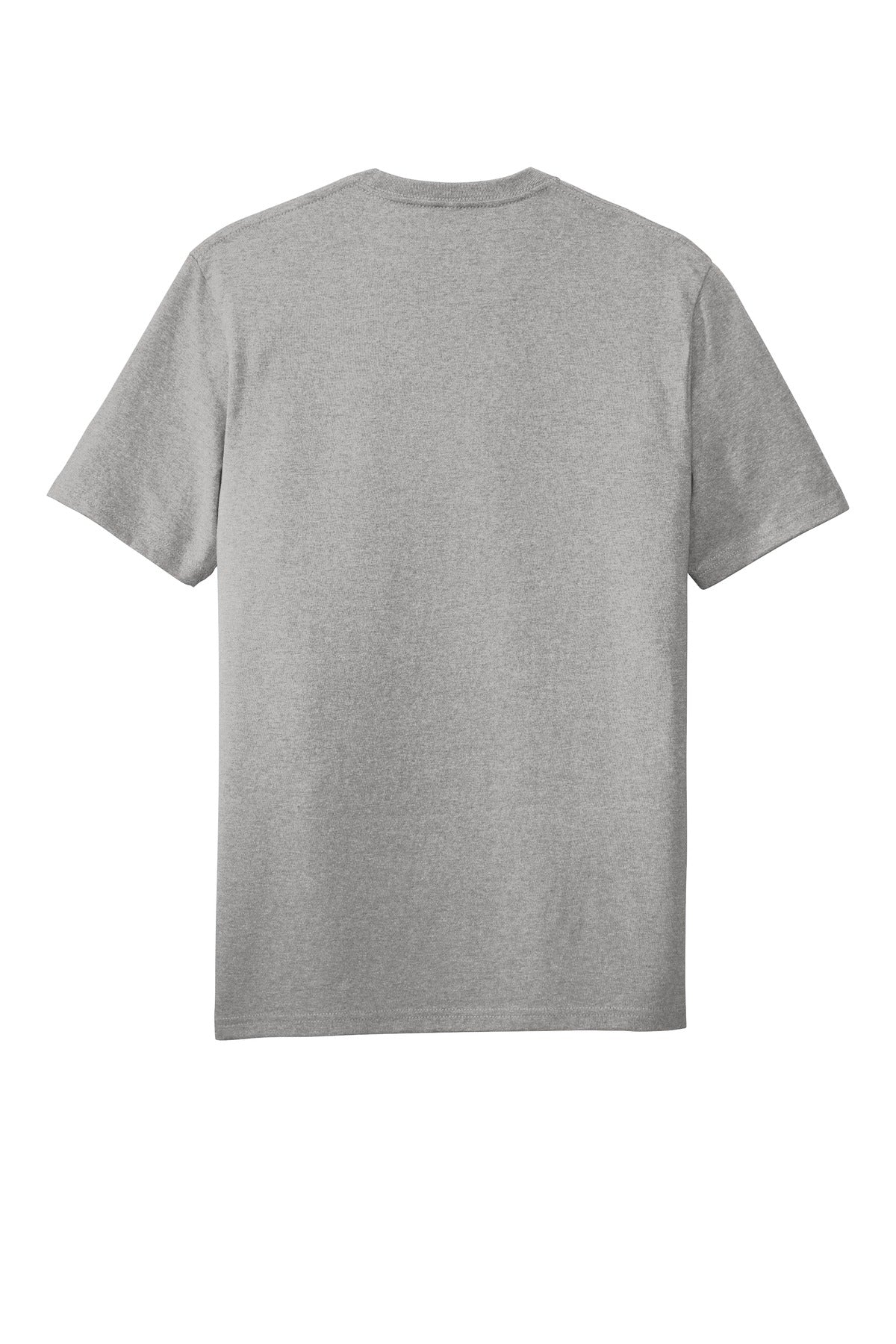 Custom Embroidered District T-Shirts  in Light Heather Grey