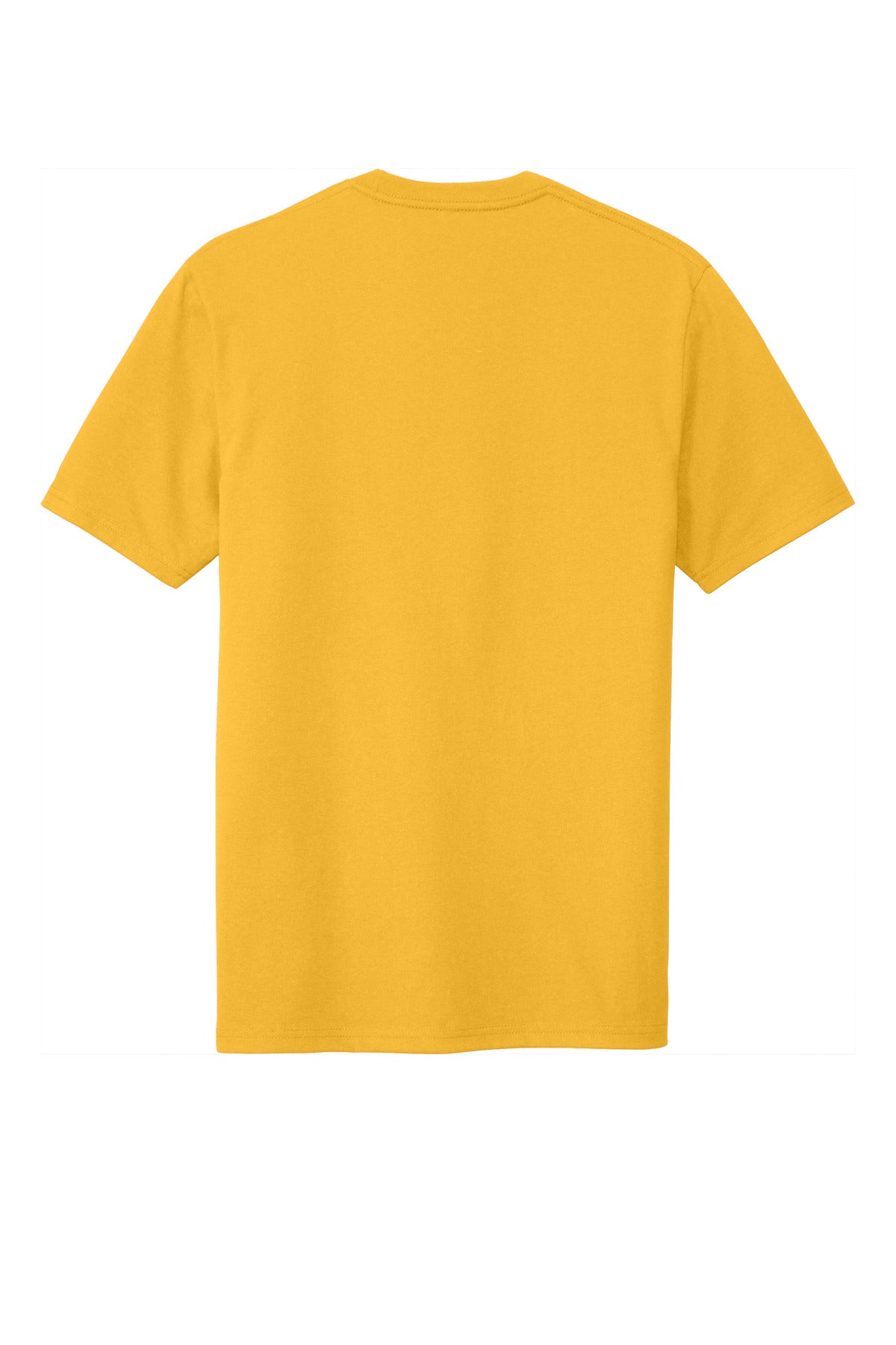 Custom Embroidered District T-Shirts  in Maize Yellow