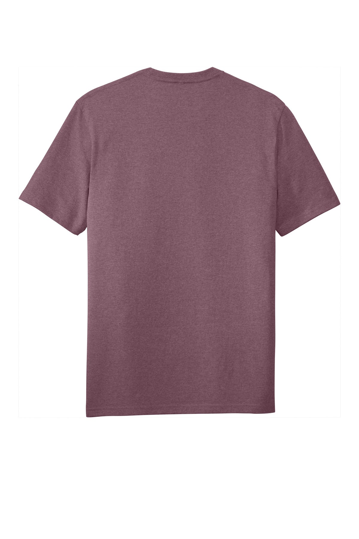 Custom Embroidered District T-Shirts  in Maroon Heather