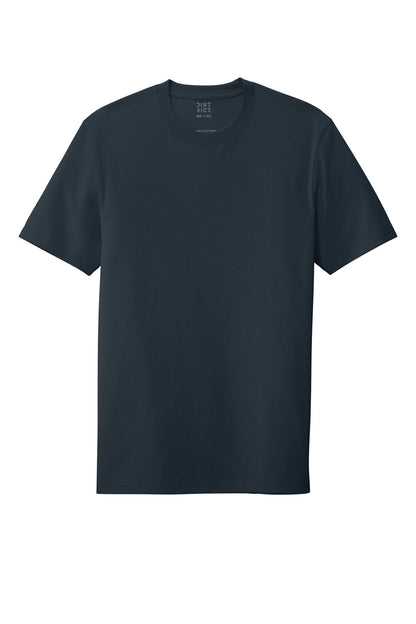 Custom Embroidered District T-Shirts  in True Navy