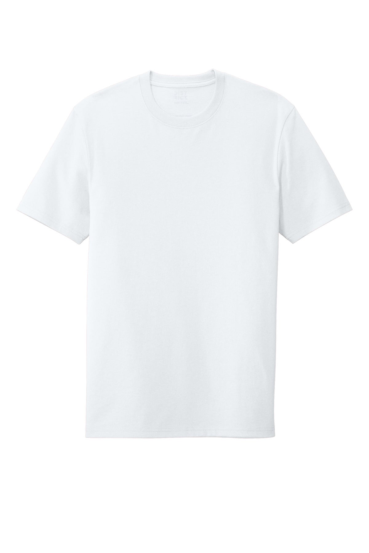 Custom Embroidered District T-Shirts  in White